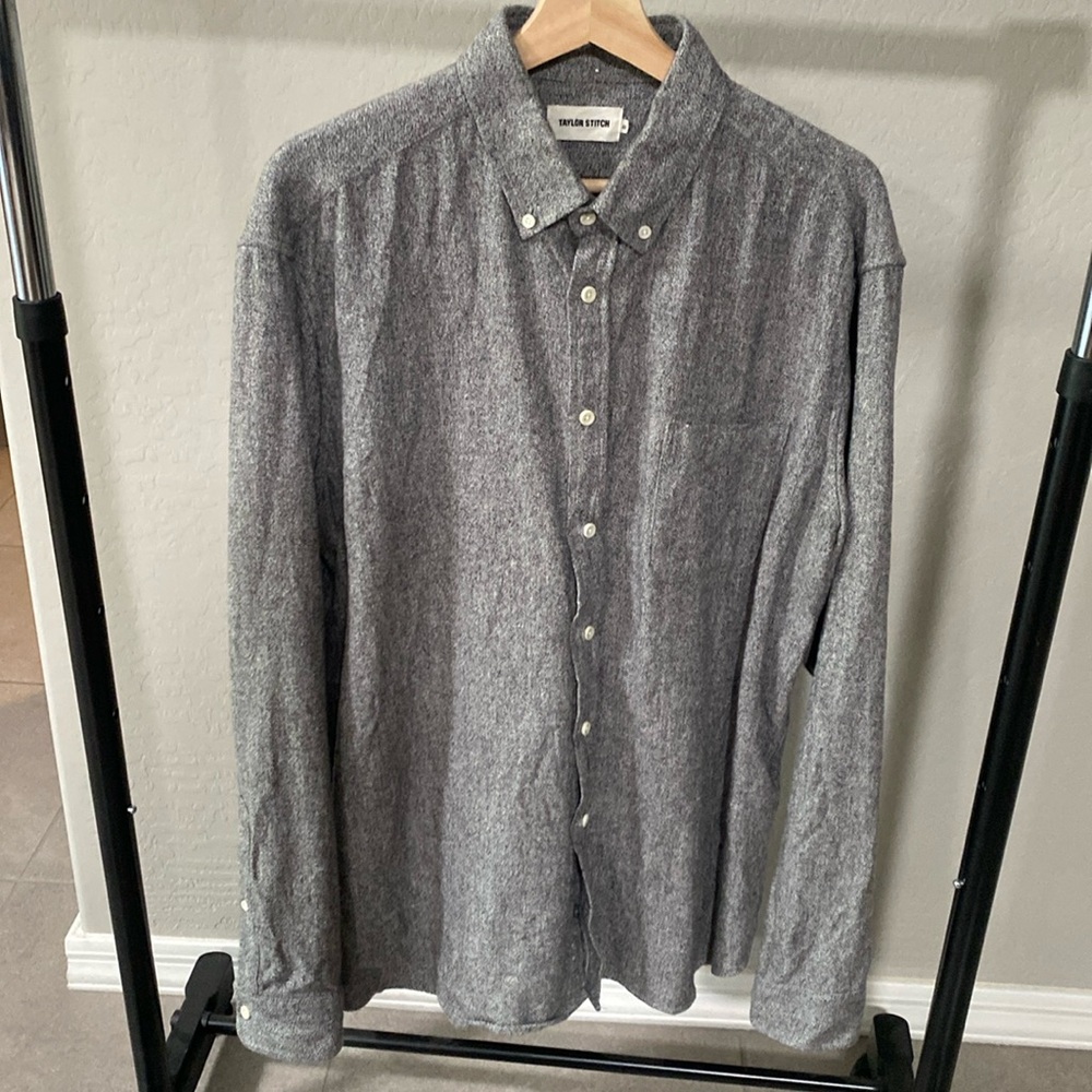 Taylor Stitch Gray Long-Sleeve Button Down Shirt